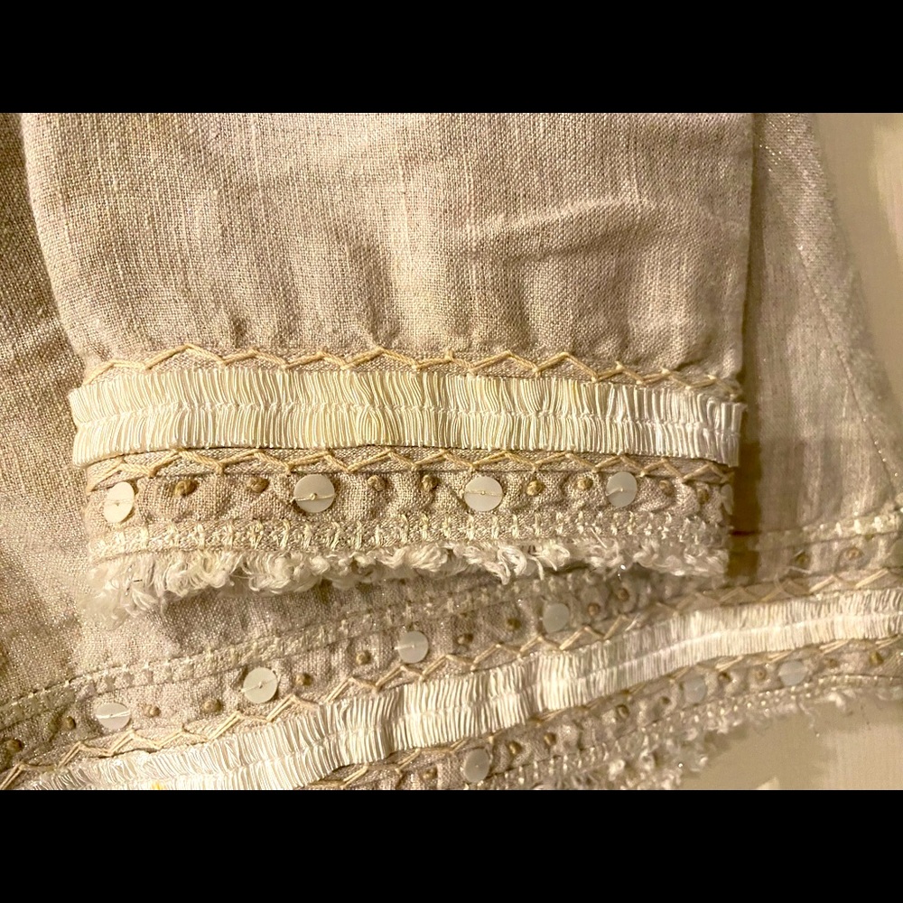 Linen Embellished Blazer